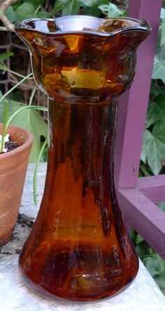 amber tulip cup hyacinth vase